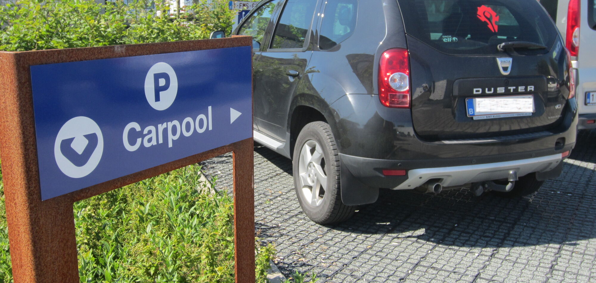 voorbehouden carpoolparkeerplaatsen