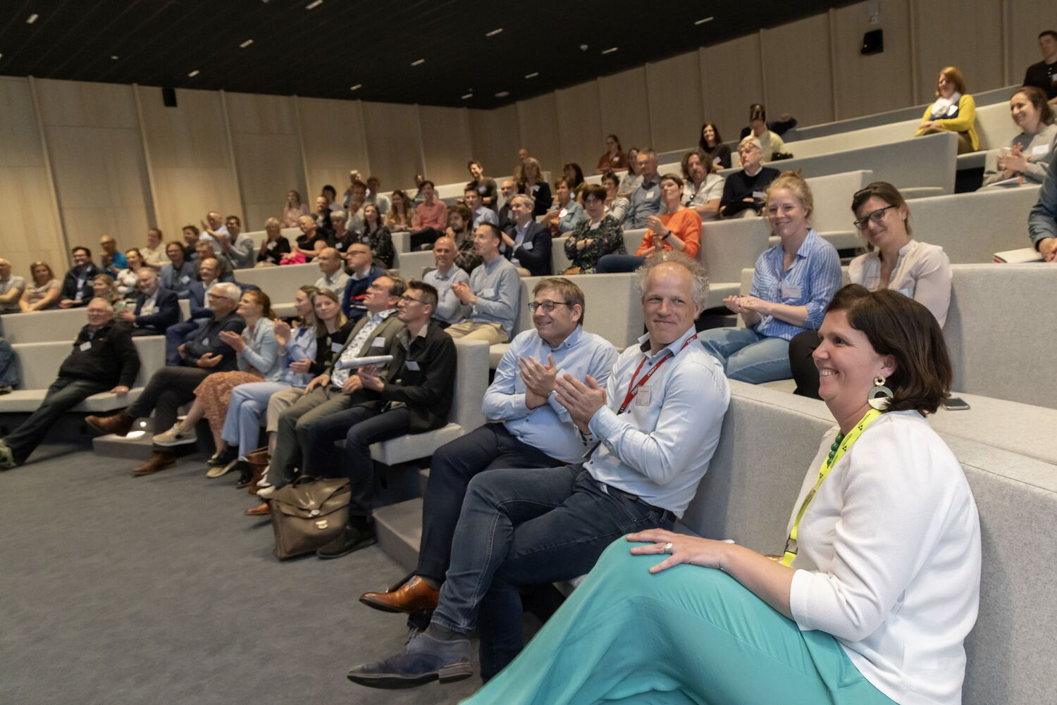 Een volle zaal op de lancering van Treffik in TVH Waregem