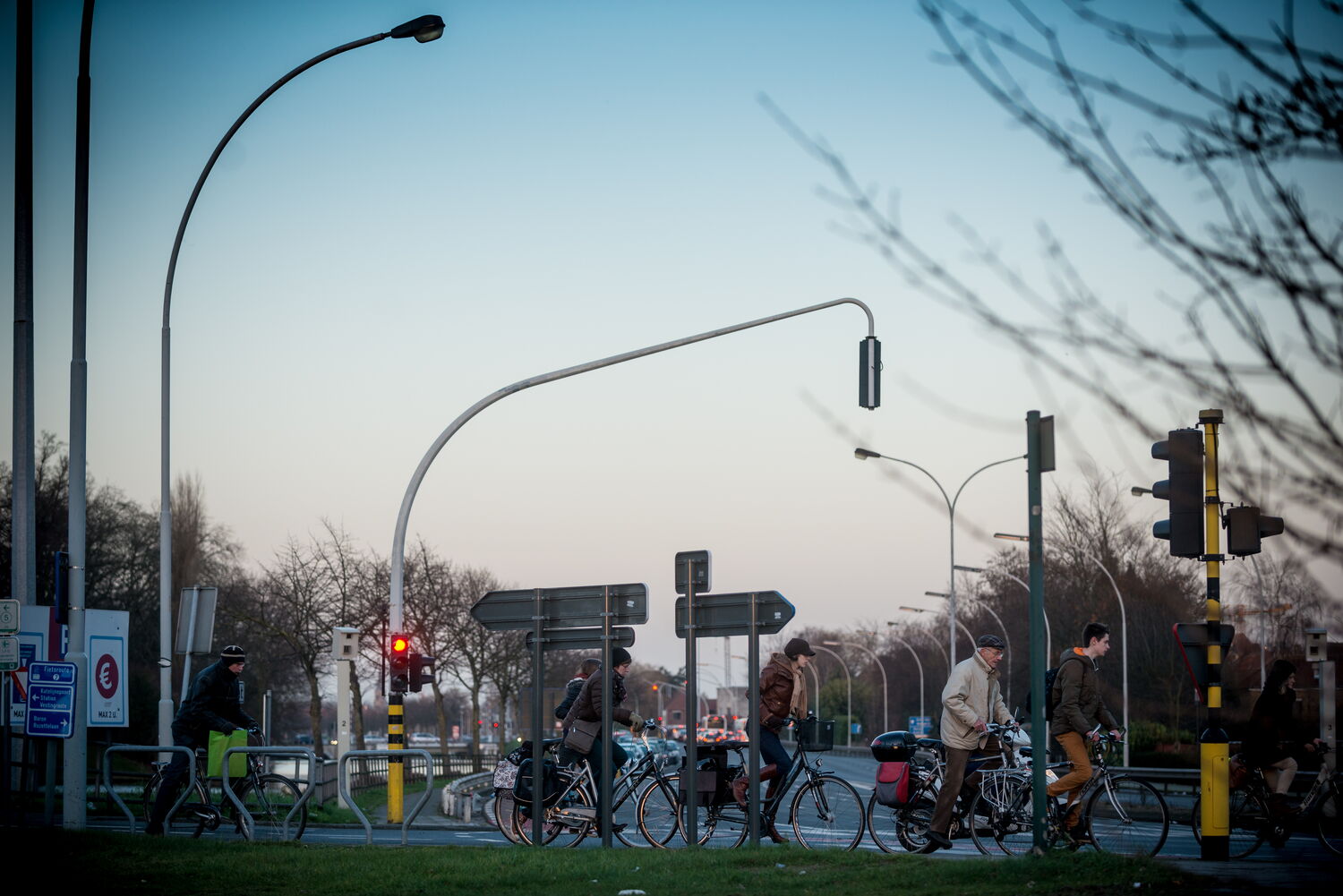 fiets in de winter